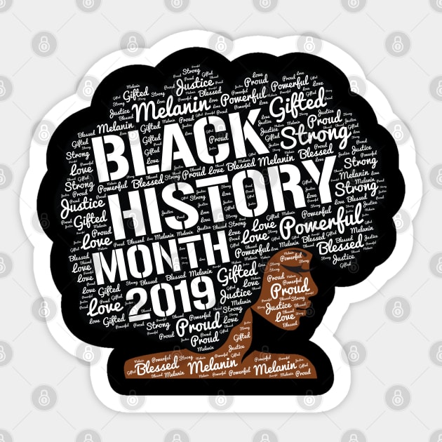 Black History Month 2019 Sticker by blackartmattersshop